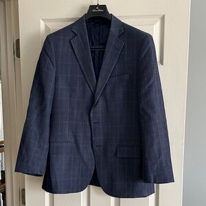 Brooks Brothers Dark Blue Checkered Blazer